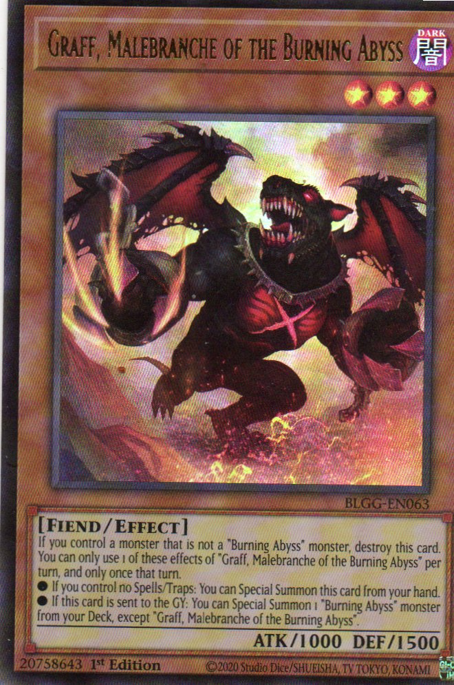 Graff, Malebranche of the Burning Abyss BLGG-EN063 Ultra Rare