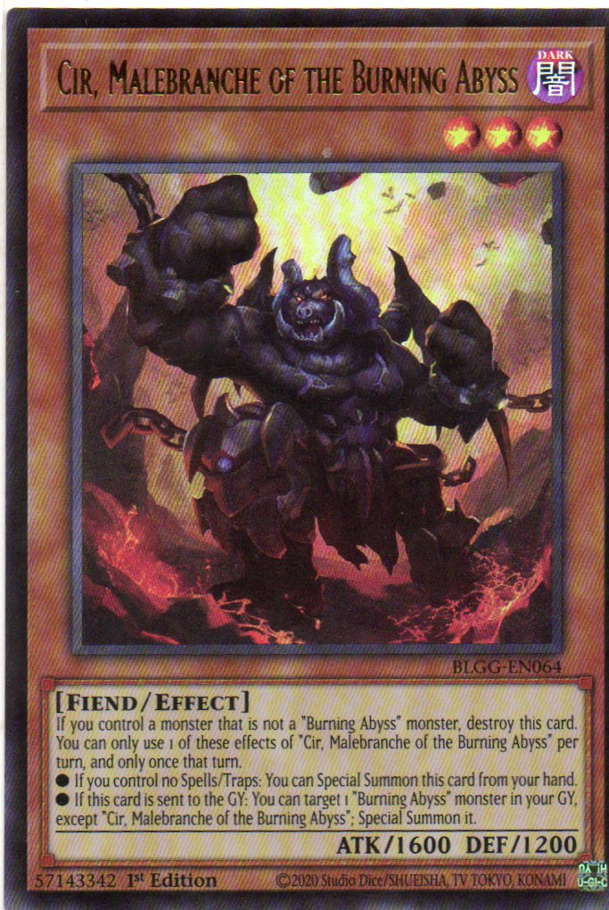Cir, Malebranche of the Burning Abyss BLGG-EN064 Ultra Rare