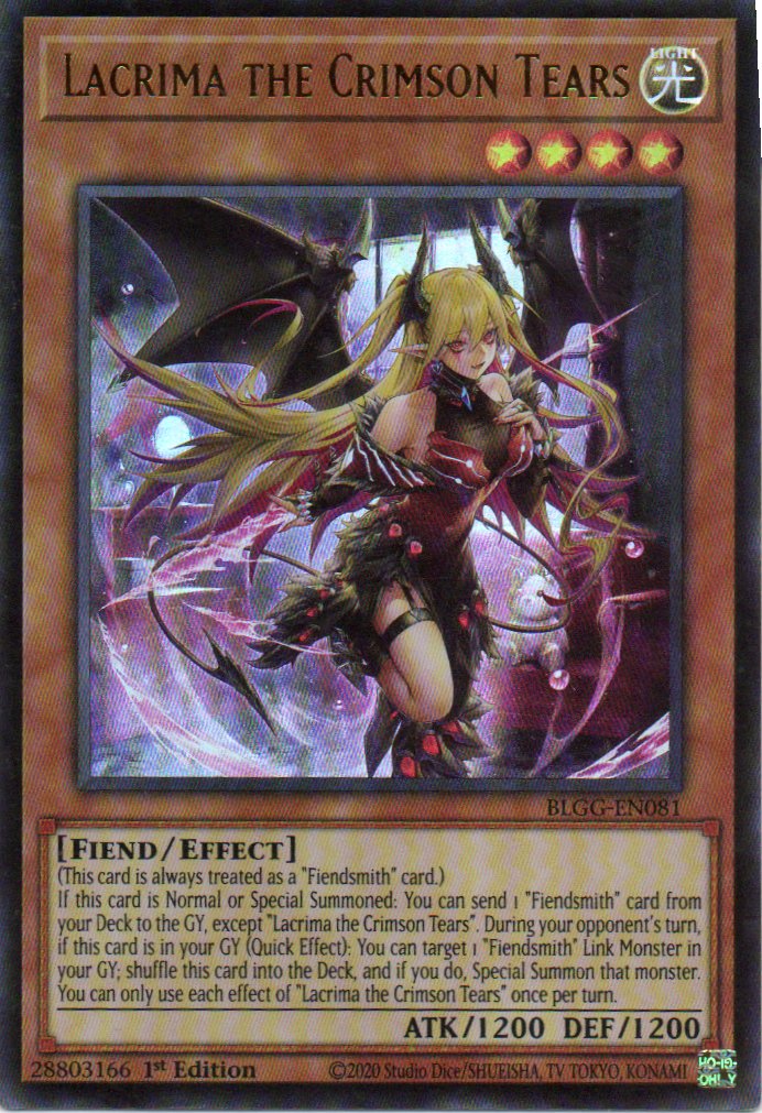 Lacrima the Crimson Tears BLGG-EN081 Ultra Rare
