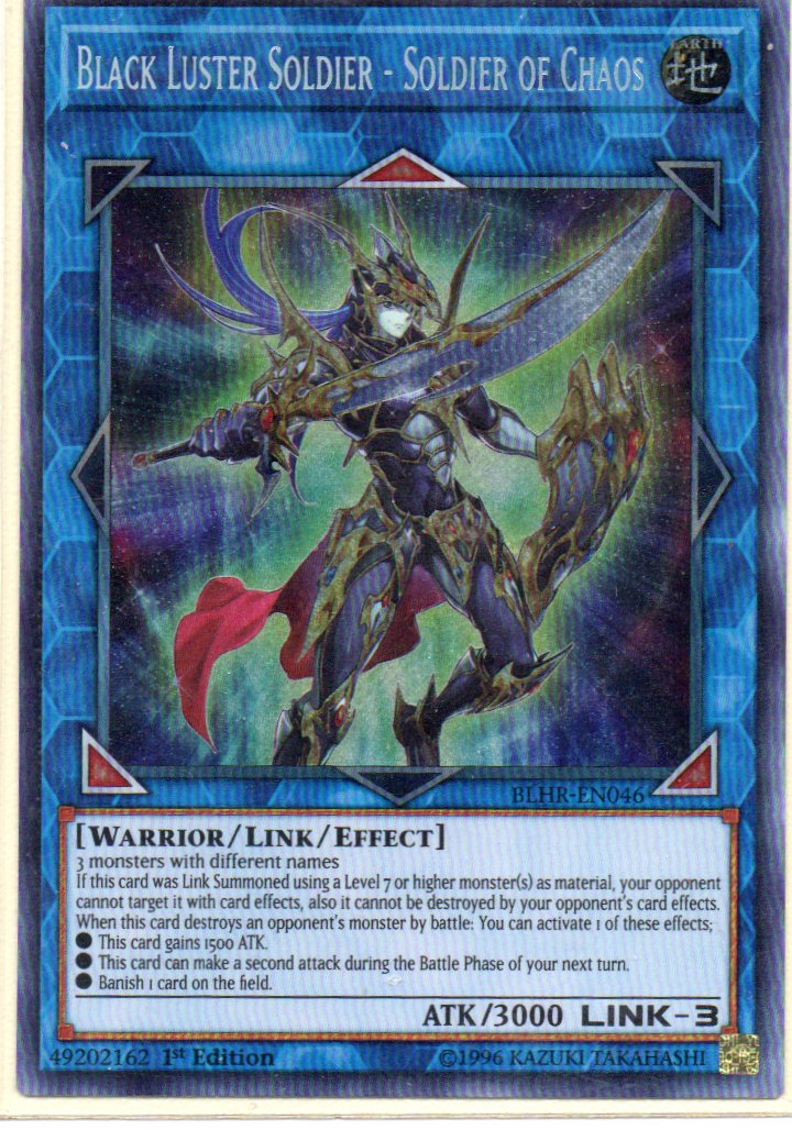 Black Luster Soldier - Soldier of Chaos BLHR-EN046 Secret Rare