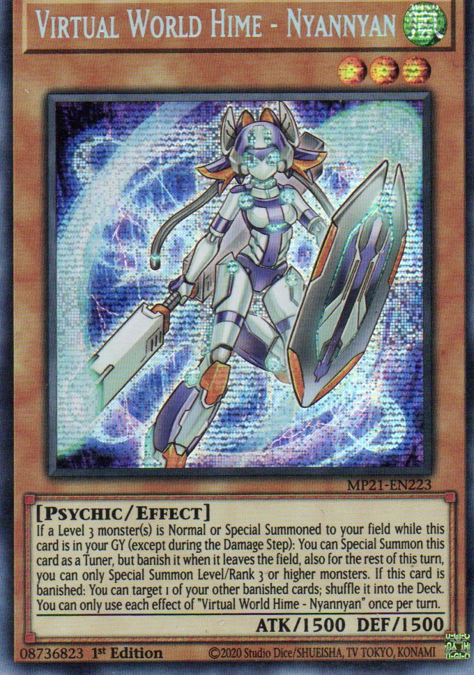 Virtual World Hime - Nyannyan MP21-EN223 Secret Rare