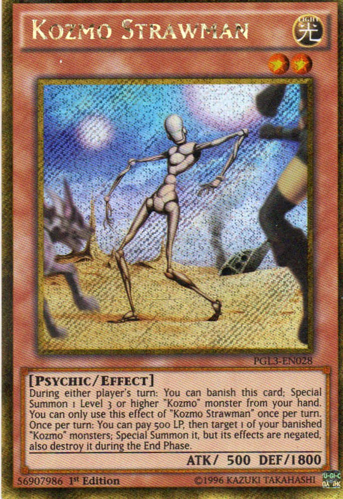 Kozmo Strawman PGL3-EN028 Gold Rare