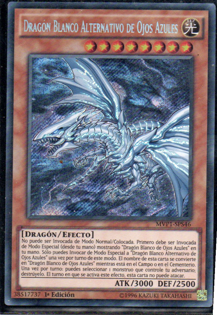 Dragon Blanco Alternativo de Ojos Azules MVP1-SPS46 Secret Rare
