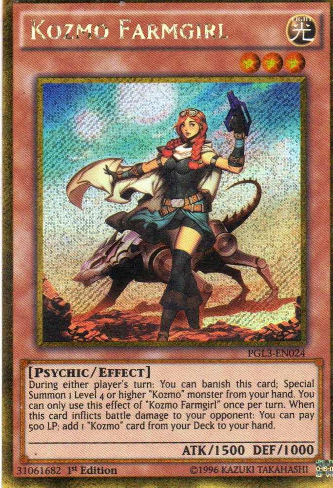 Kozmo Farmgirl PGL3-EN024 Gold Rare