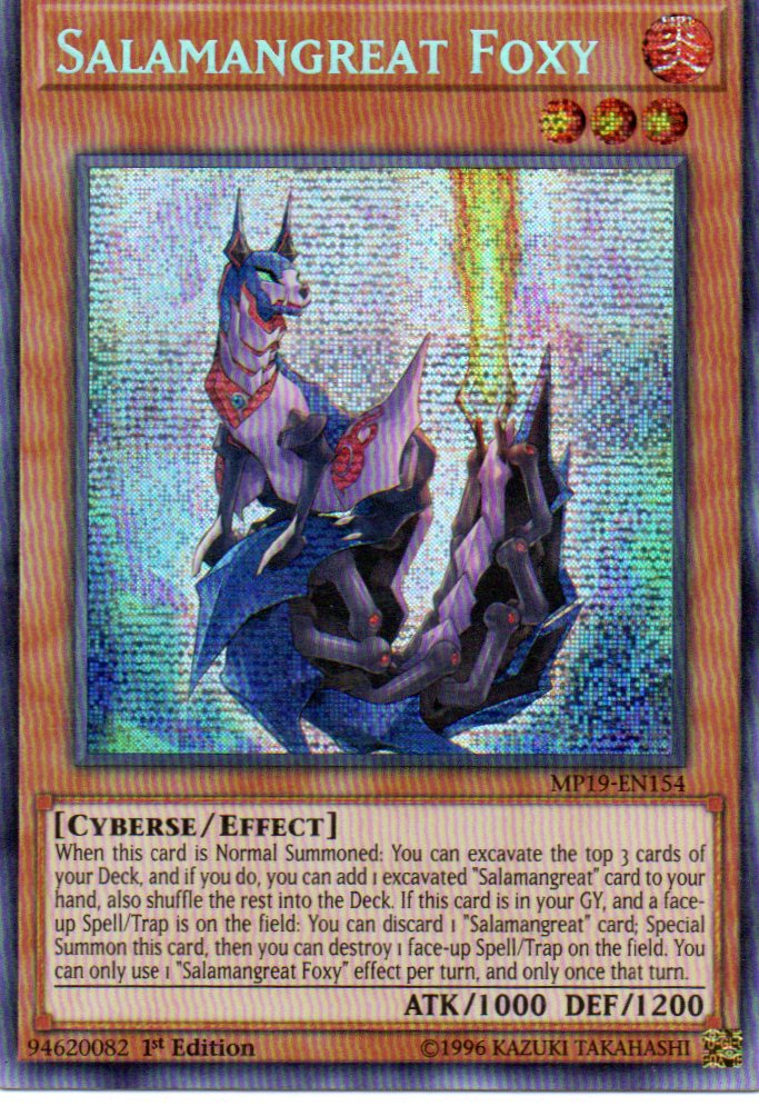 Salamangreat Foxy MP19-EN154 Secret rare