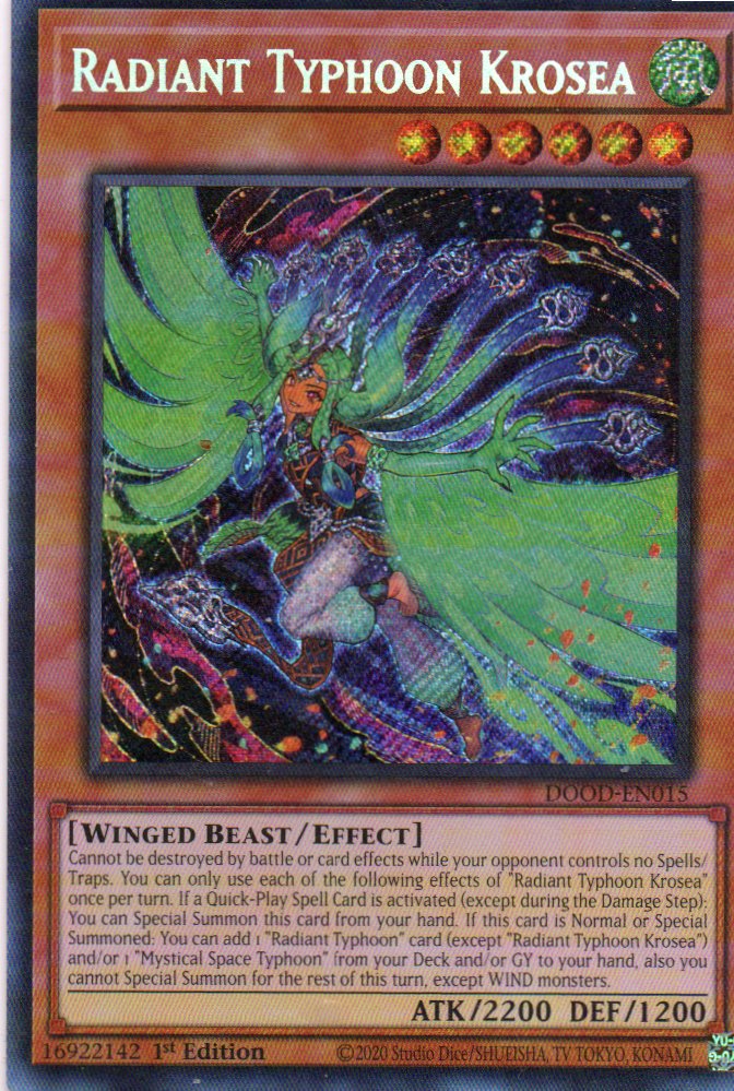 Radiant Typhoon Krosea DOOD-EN015 Secret rare