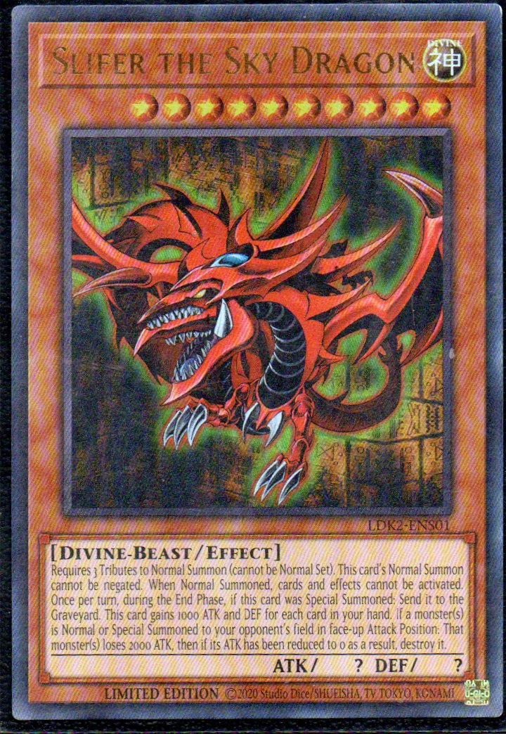 Slifer the Sky Dragon LDK2-ENS01 Ultra rare