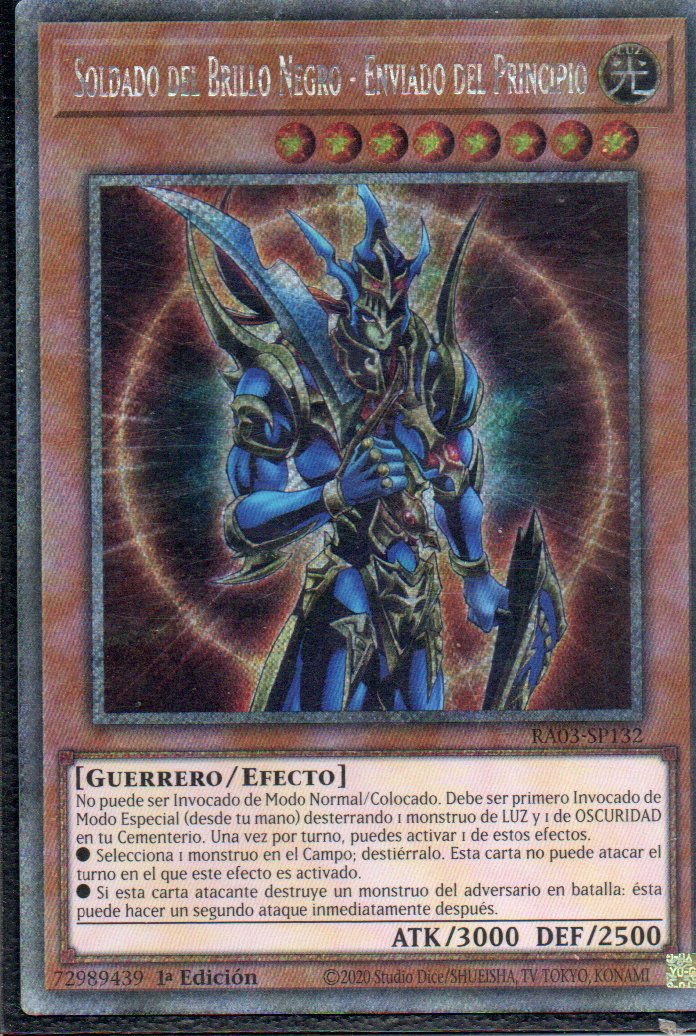 Soldado del Brillo Negro - Enviado del Principio RA03-SP132 PLatinum rare