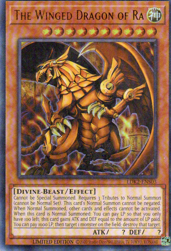 The Winged Dragon of Ra LDK2-ENS03 Ultra rare