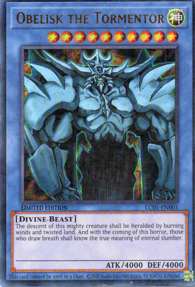 Obelisk the Tormentor LC01-EN001 Ultra rare