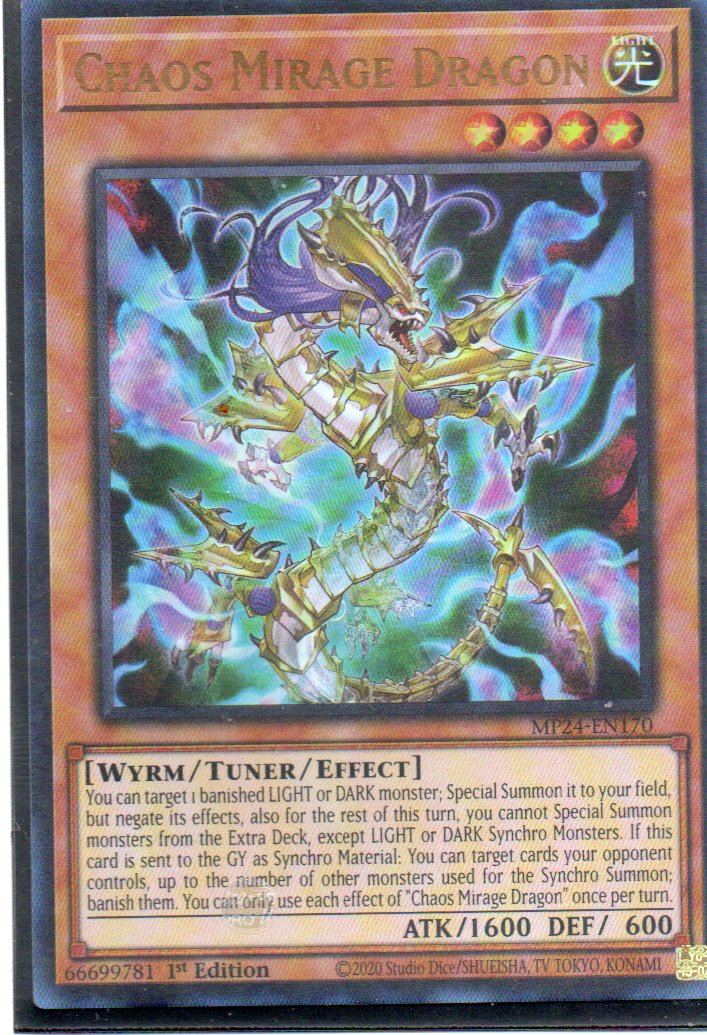 Chaos Mirage Dragon MP24-EN170 Ultra rare