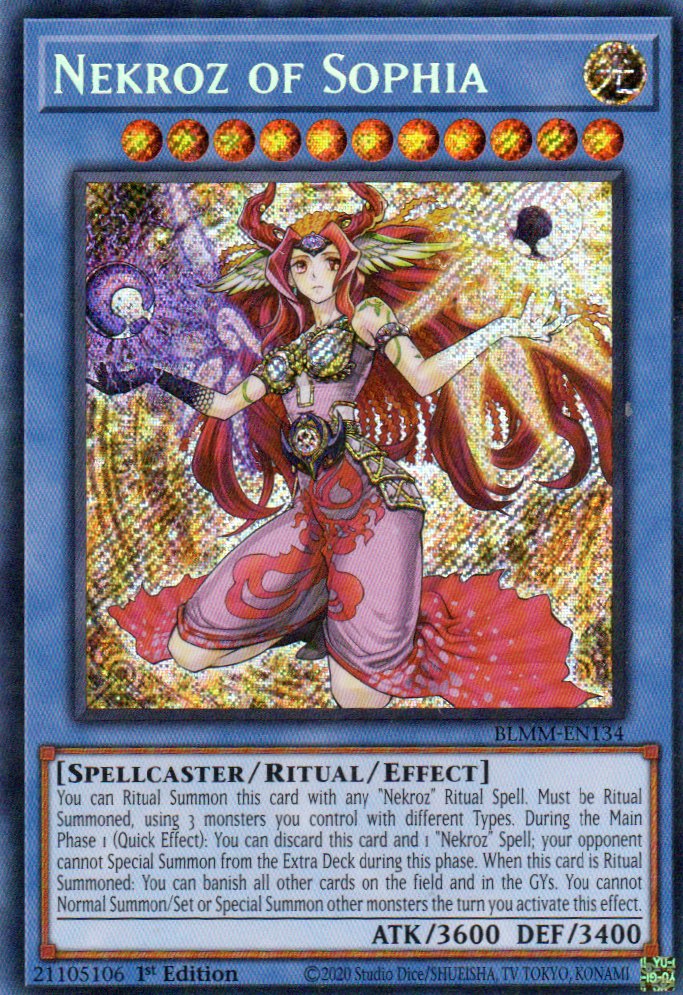 Nekroz of Sophia BLMM-EN134 Secret rare