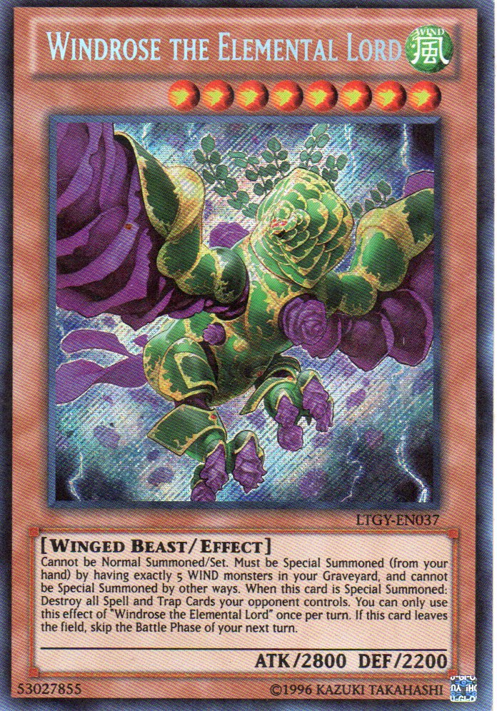 Windrose the Elemental Lord LTGY-EN037 Secret rare