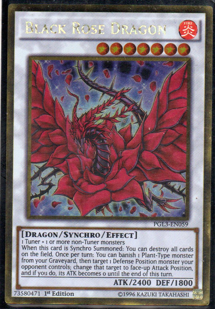 Black Rose Dragon PGL3-EN059 Gold rare