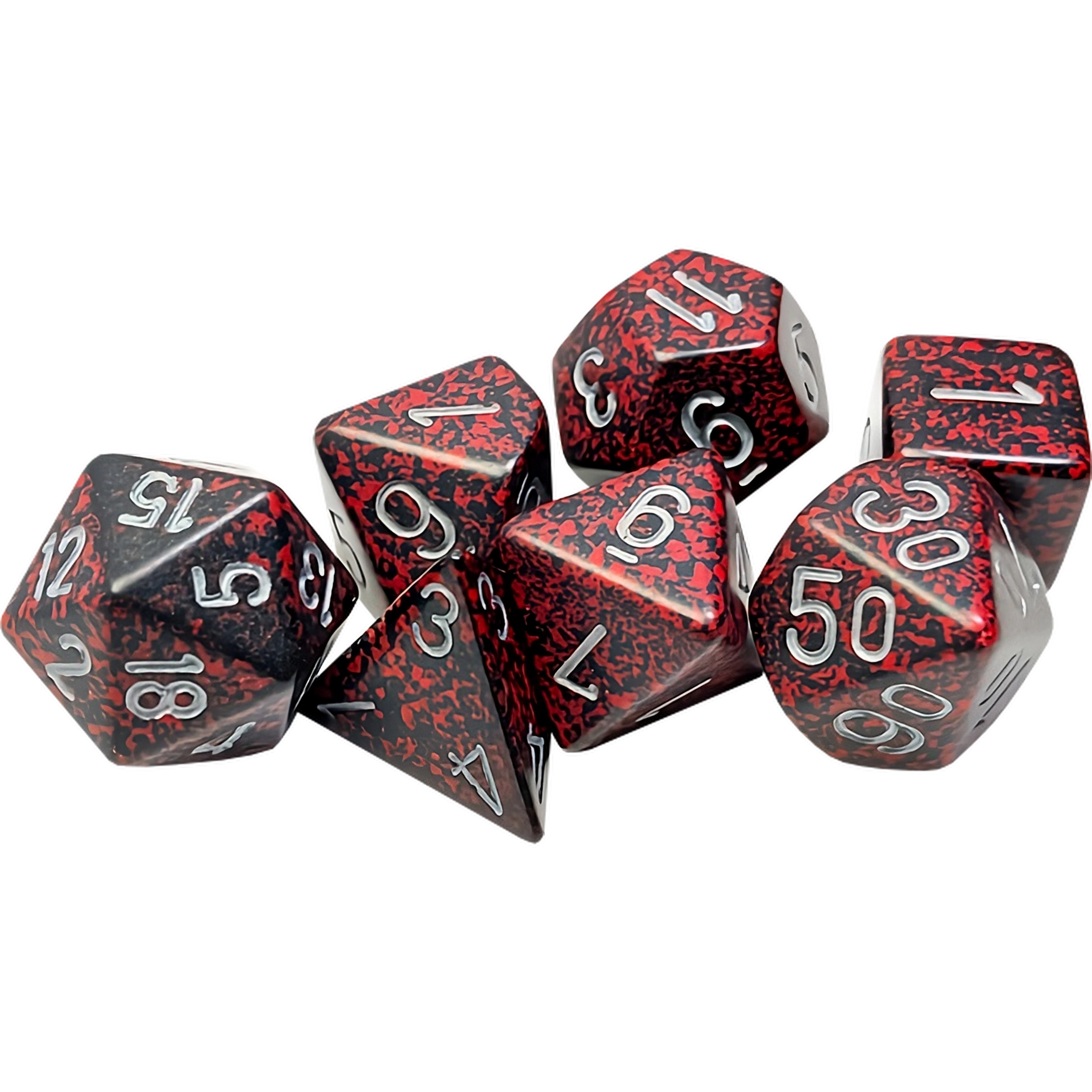 Dados Chessex 25344 Speckled Silver Volcano Poliedricos