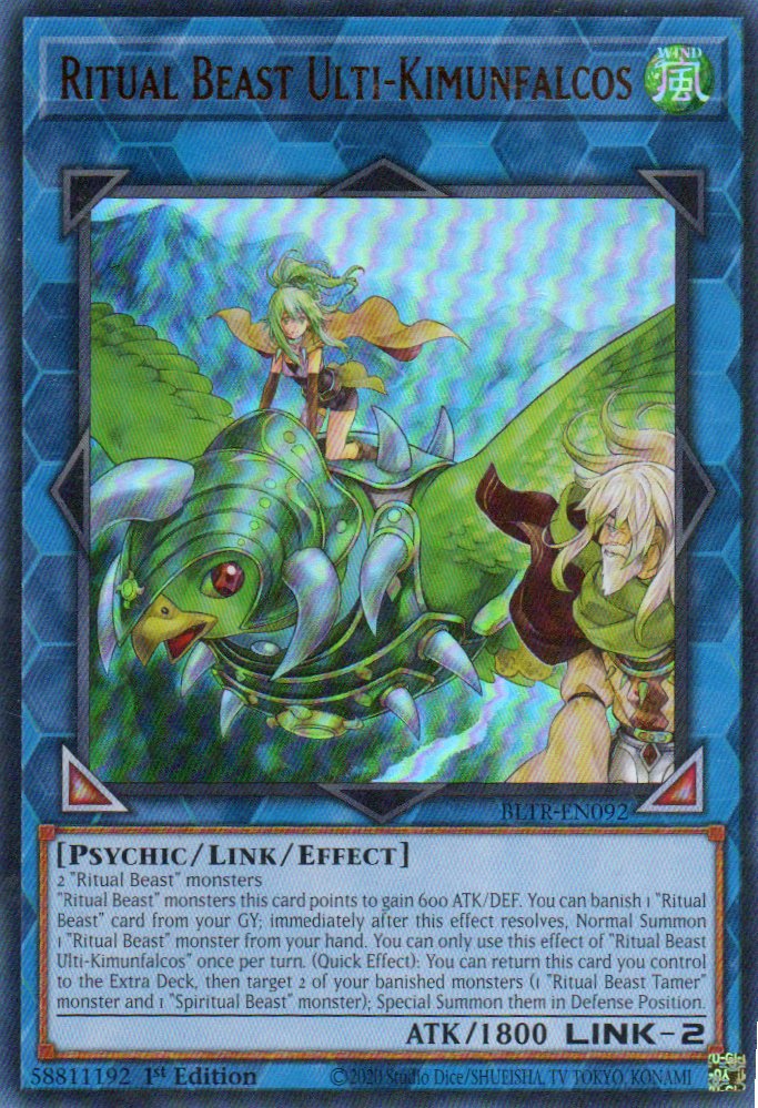Ritual Beast Ulti-Kimunfalcos BLTR-EN092 Ultra rare