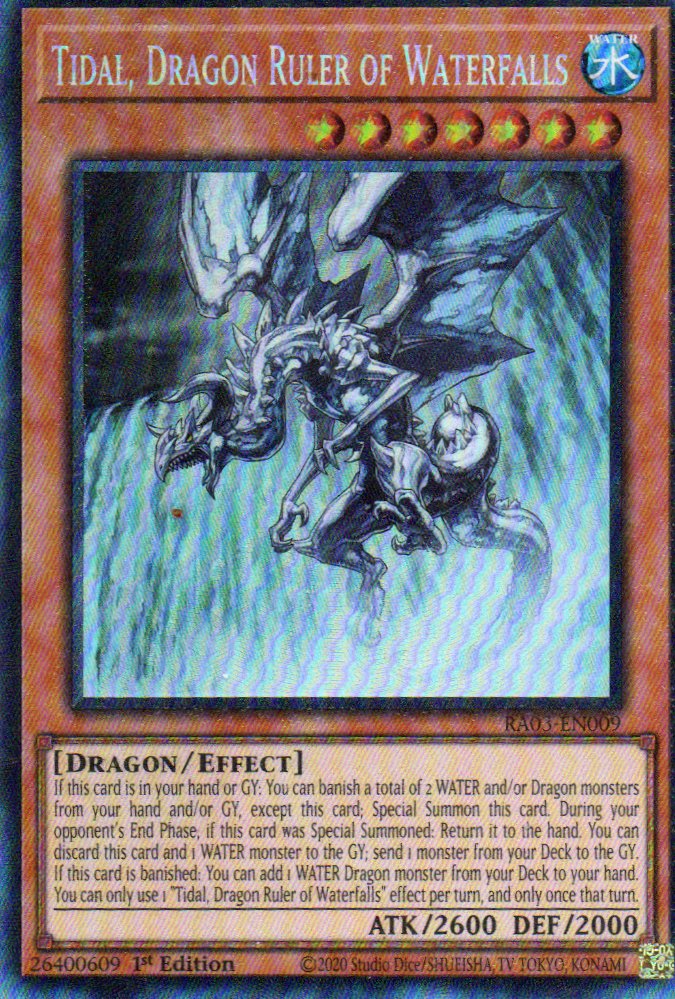 Tidal, Dragon Ruler of Waterfalls RA02-EN009 Collector rare
