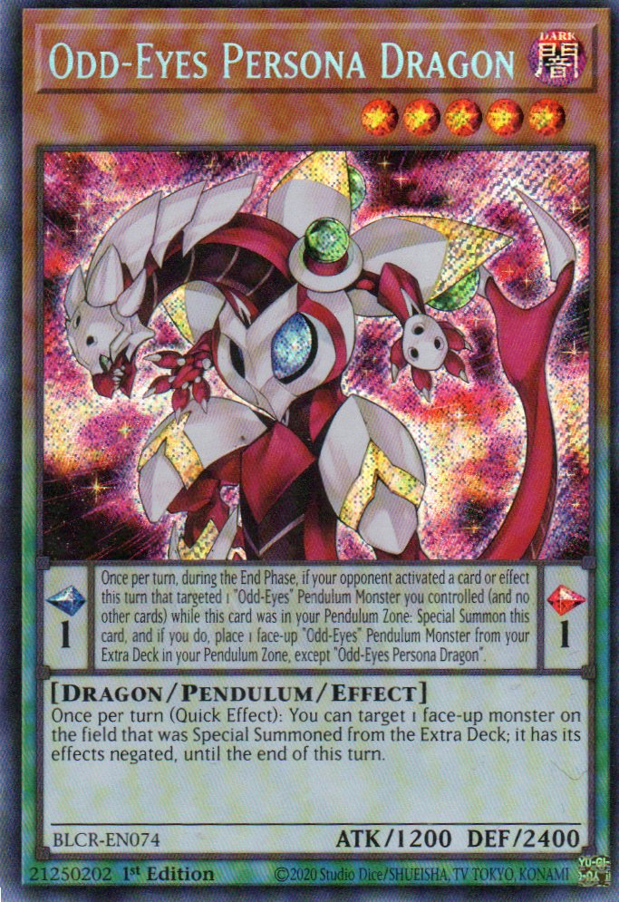 Odd-eyes Persona Dragon BLCR-EN074 Secret rare
