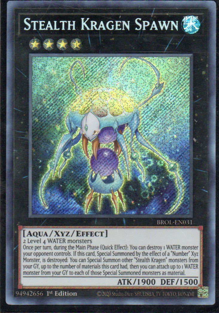 Stealth Kragen Spawn BROL-EN031 Secret rare