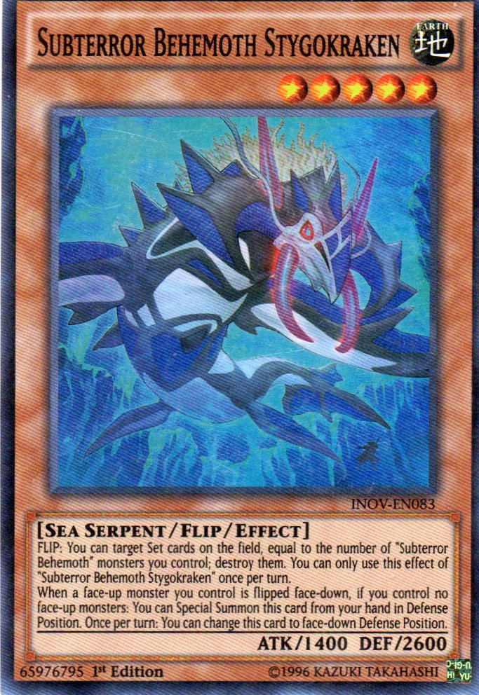 Subterror Behemoth Stygokraken INOV-EN083 Super rare