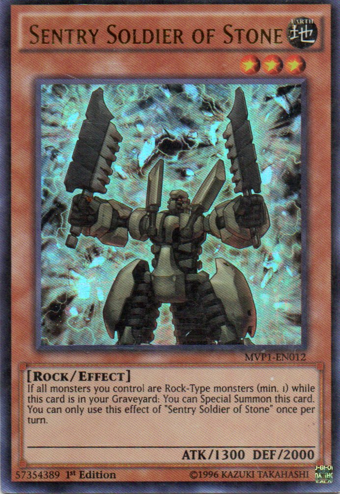 Sentry Soldier of Stone MVP1-EN012 Ultra rare