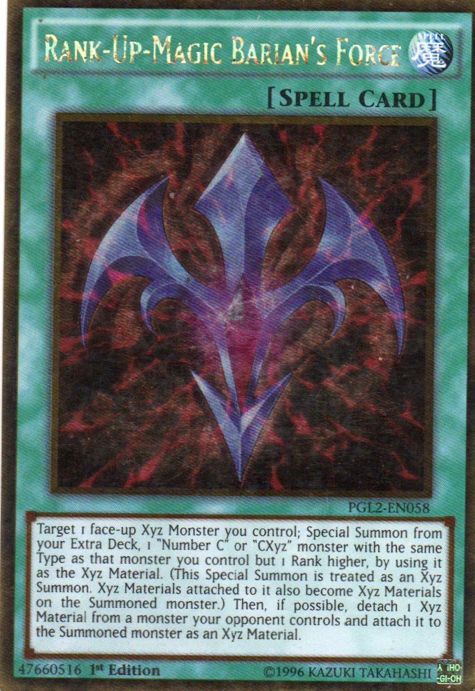 Rank-Up-Magic Barian's Force PGL21-EN058 Gold rare