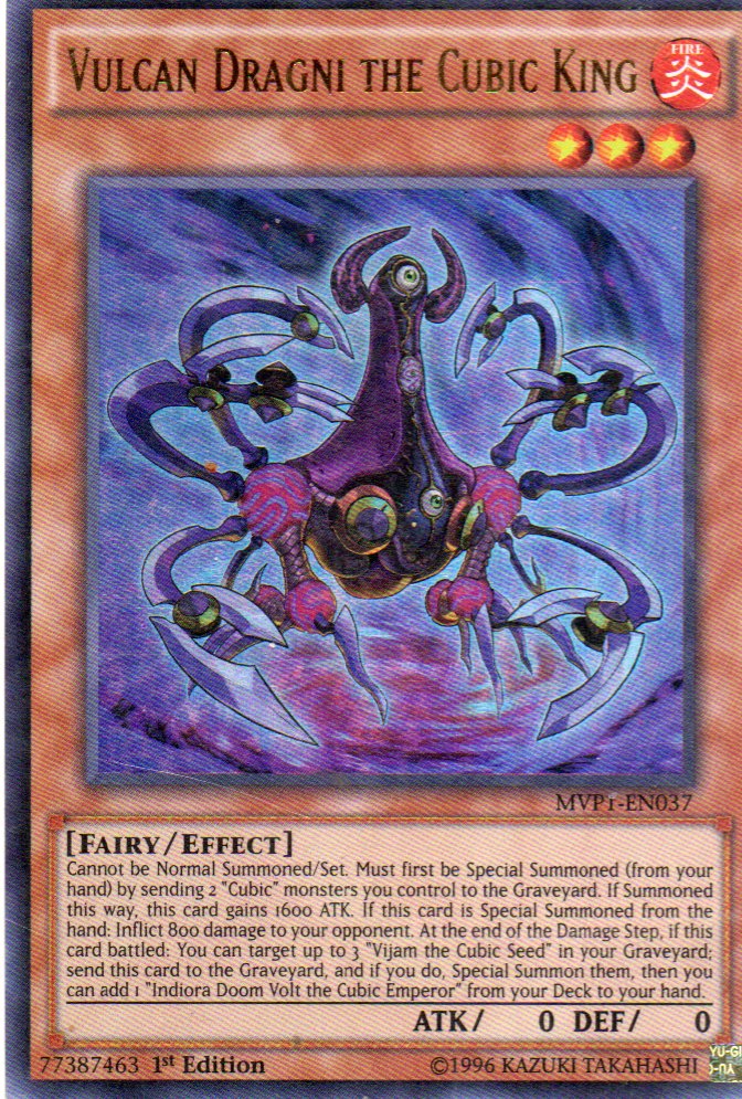 Vulcan Dragni the Cubic King MVP1-EN037 Ultra rare