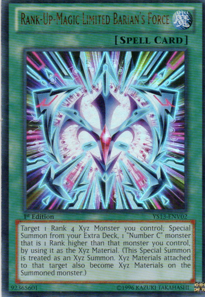 Rank-Up-Magic Limited Barian's Force YS13-ENV02 Ultra rare