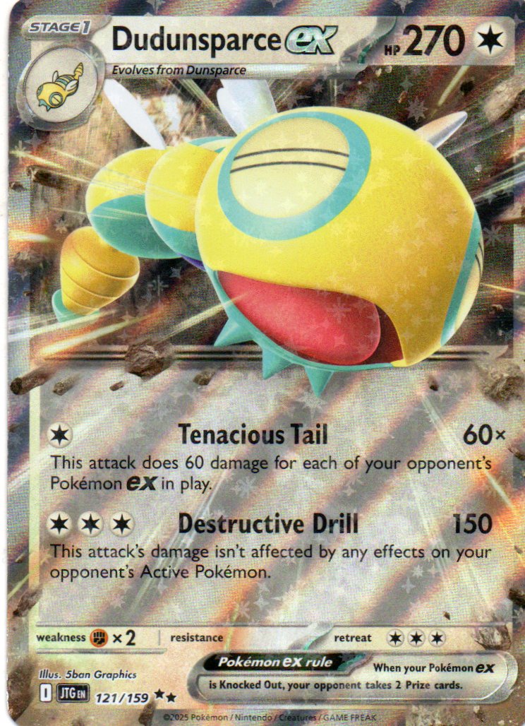 Dududnsparce ex JTG121 Double rare ingles