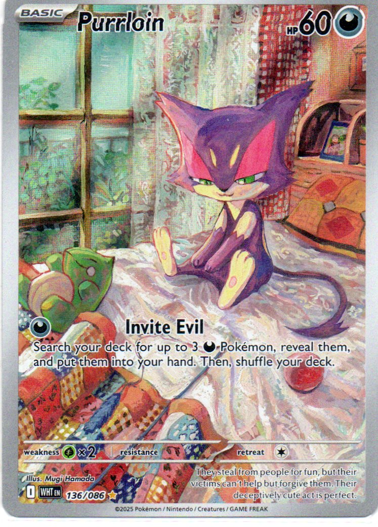 Purrloin WHT136 illustration rare ingles