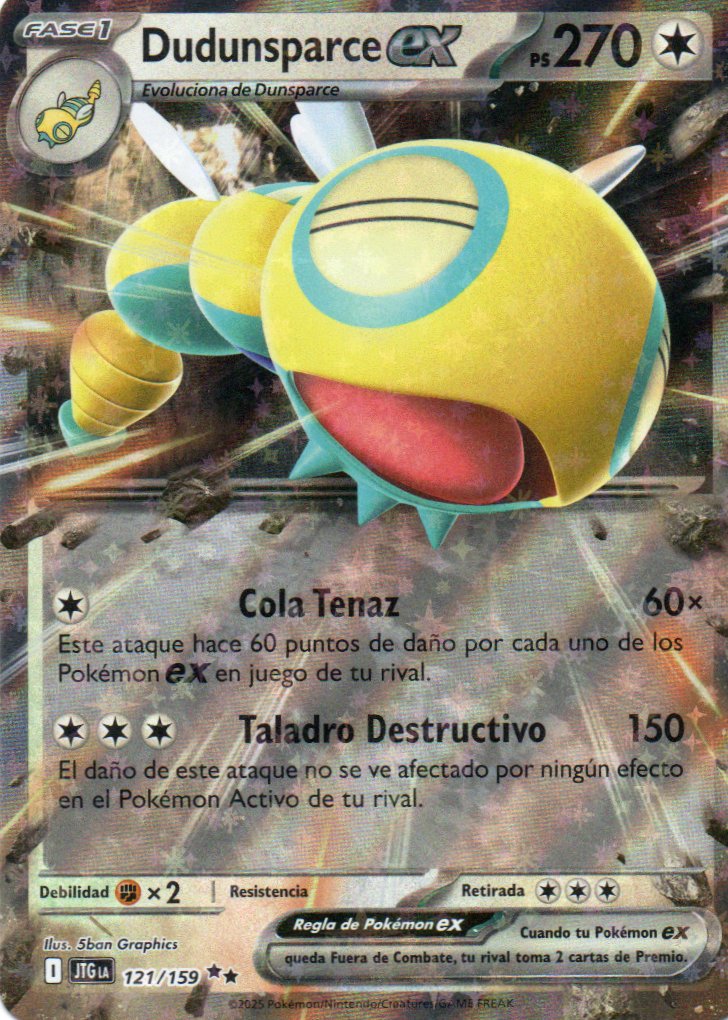 Dududnsparce ex JTG121 Double rare Español