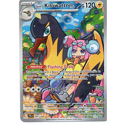 Iono's Kilowattrel JTG163 illustration rare ingles