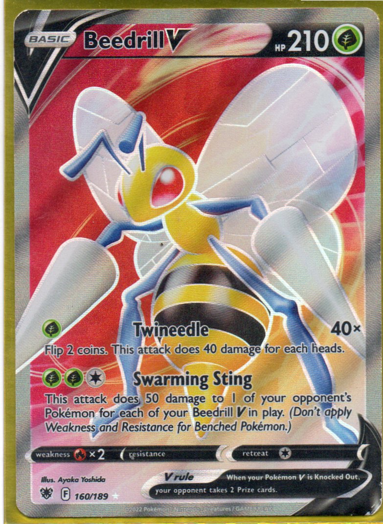 Beedrill V 160 ultra rare ingles