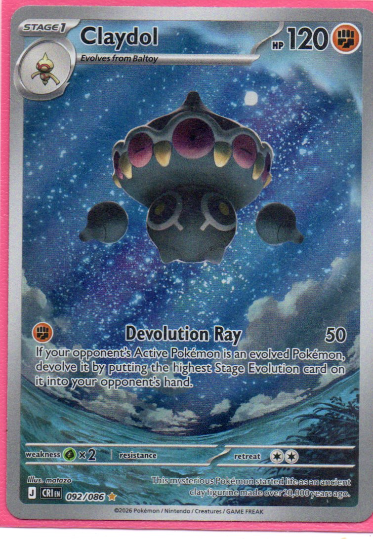 Claydol CRI092 illustration rare ingles