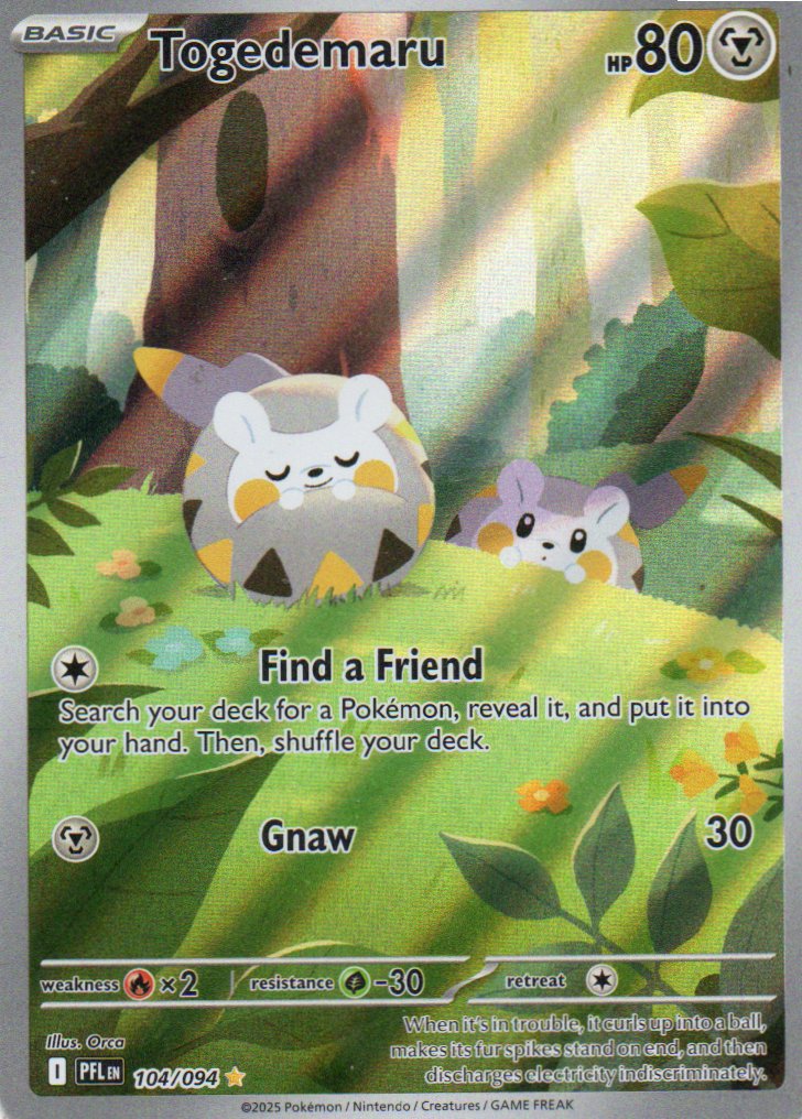 Togedemaru PFL104 illustration rare ingles