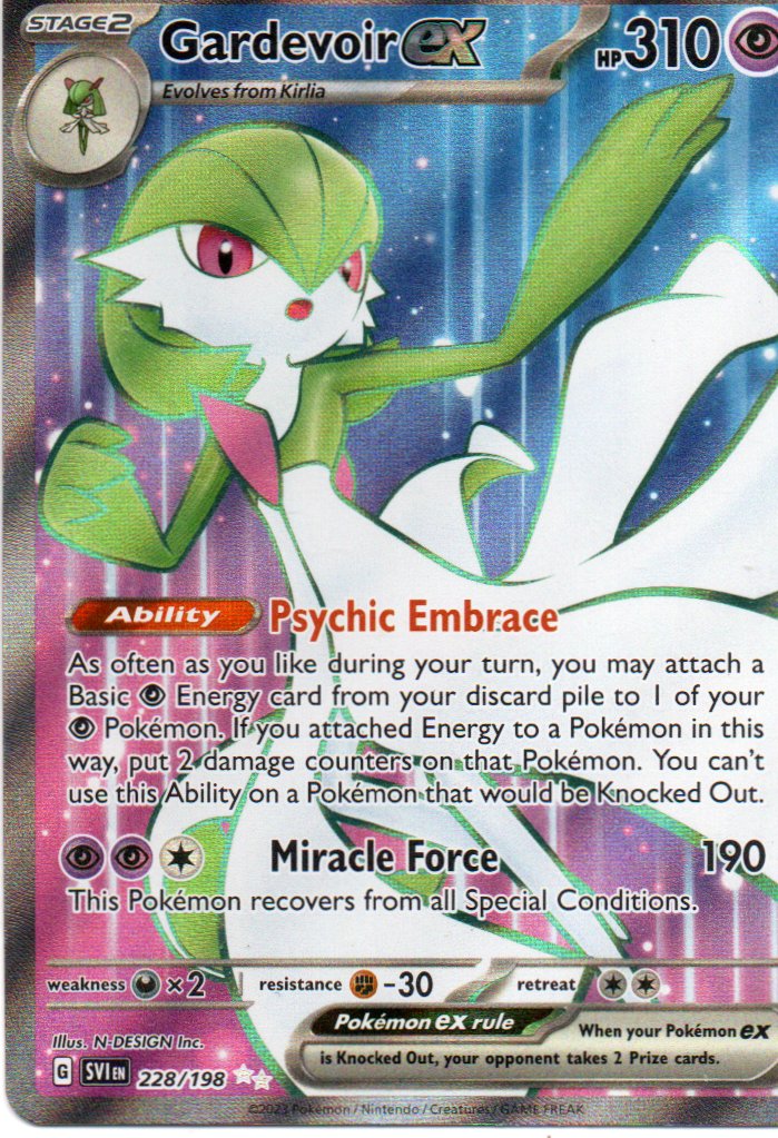 Gardevoir ex SVi228 ultra rare ingles