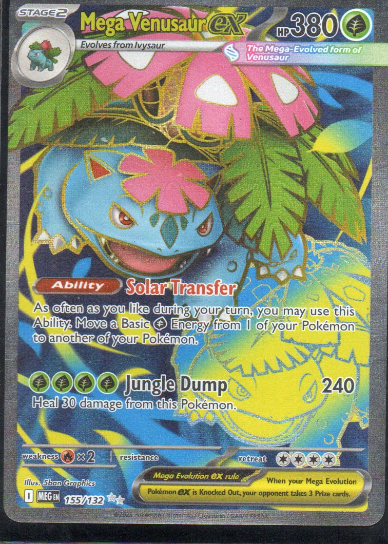Mega Venusaur ex MEG155 ultra rare ingles