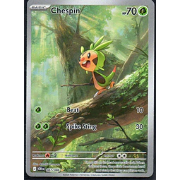 Chespin CRI087 illustration rare ingles