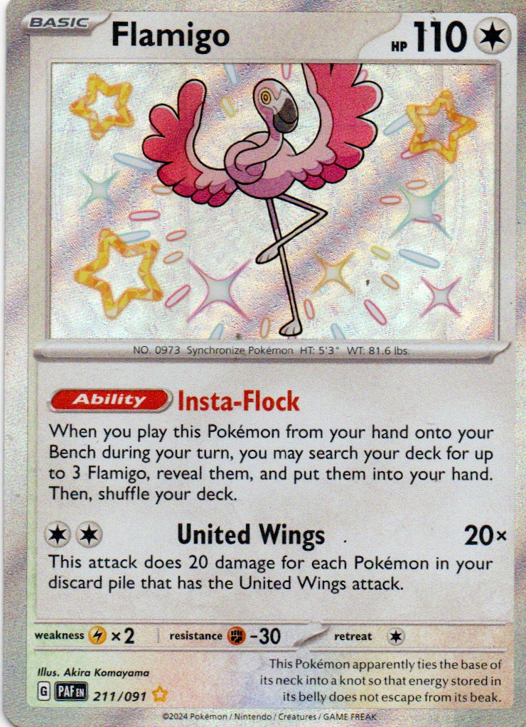 Flamigo PAF211 Shiny rare ingles