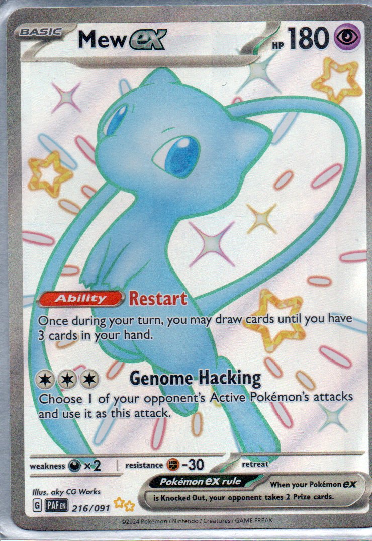Mew ex PAF216 Ultra Shiny rare Ingles
