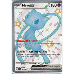 Mew ex PAF216 Ultra Shiny rare Ingles