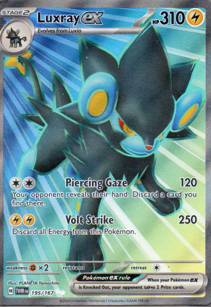 Luxray ex TWM195 Ultra rare ingles