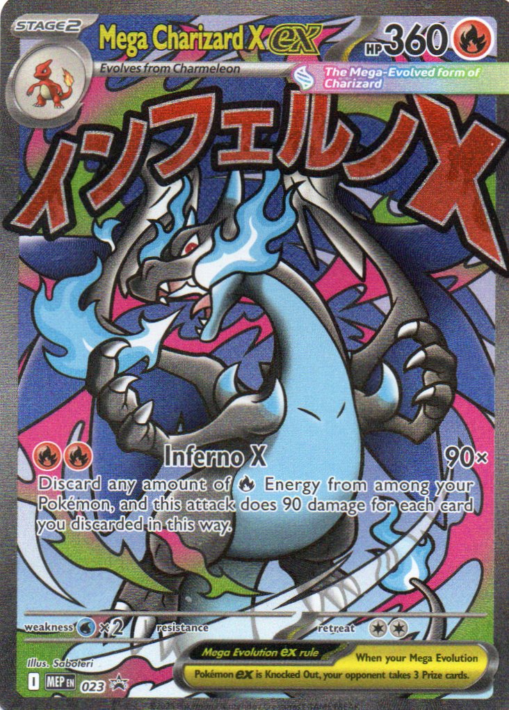 Mega Charizard ex MEP023 Promo Ingles