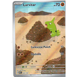 Larvitar OBF203 illustration rare Ingles