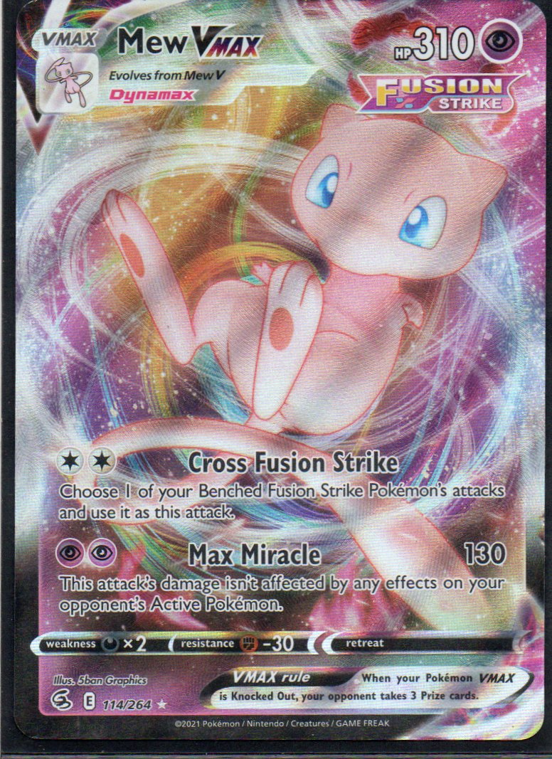 Mew Vmax 114 Ultra rare Ingles
