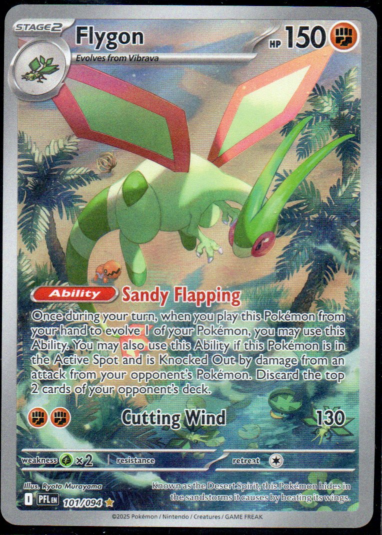 Flygon PFL101 illustration rare Ingles