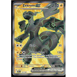 Zekrom ex BLK158 Ultra rare ingles