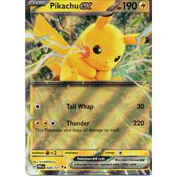 Pikachu ex PRE028 Double rare ingles