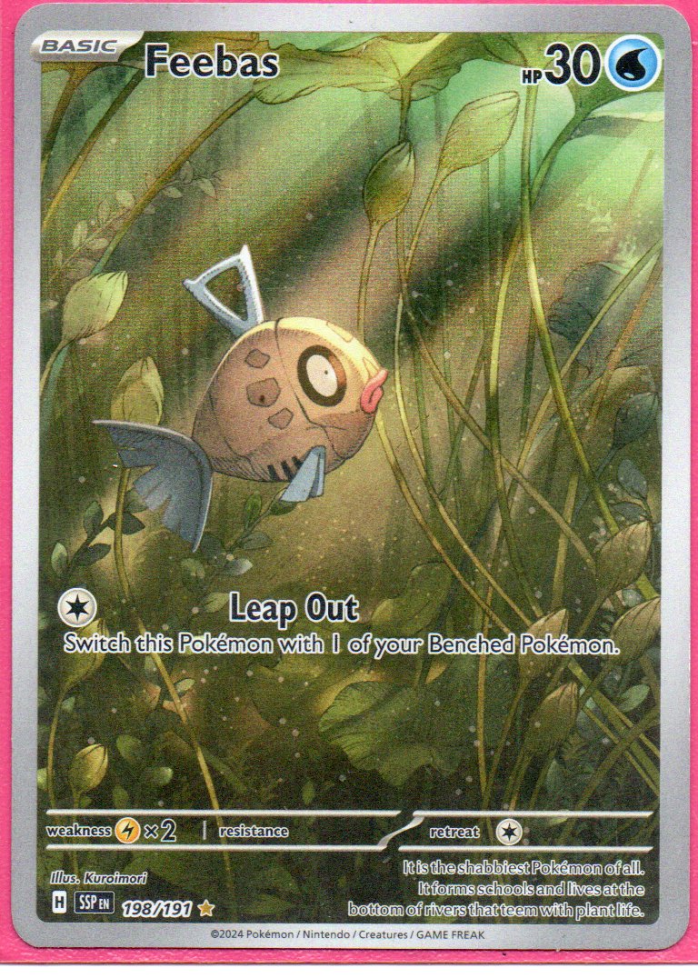 Feebas SSP198 Illustration rare ingles