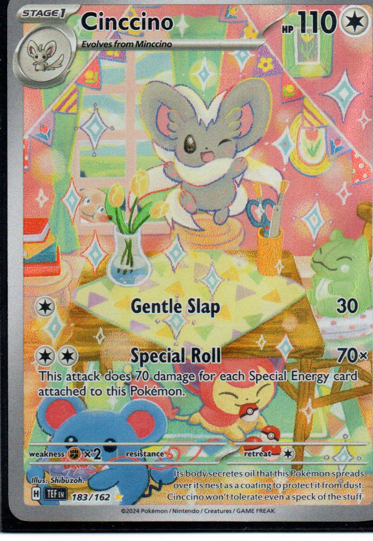 Cinccino TEF183 Illustration rare ingles